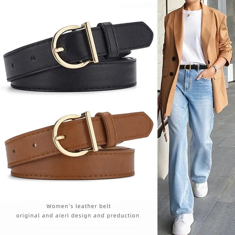 Luxury Soft PU Leather Women’s Belt