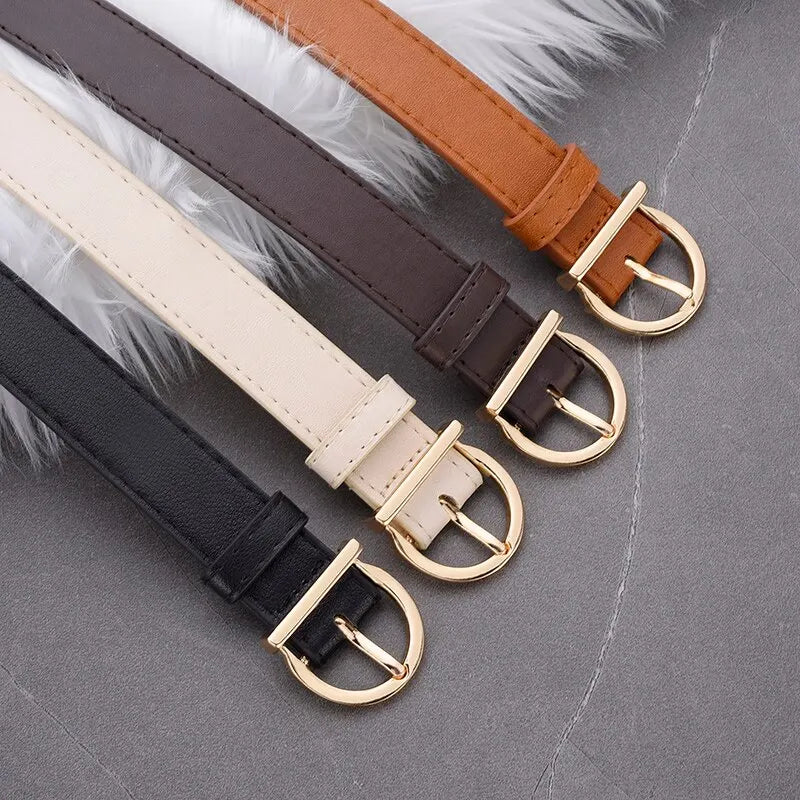 Luxury Soft PU Leather Women’s Belt