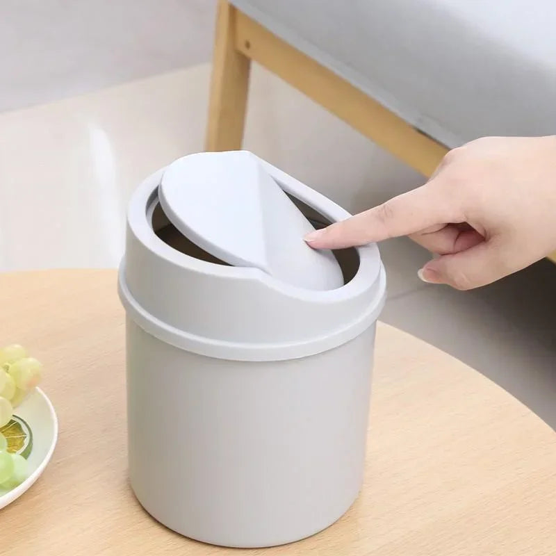 Stylish Small Trash Can for Bedroom Desk