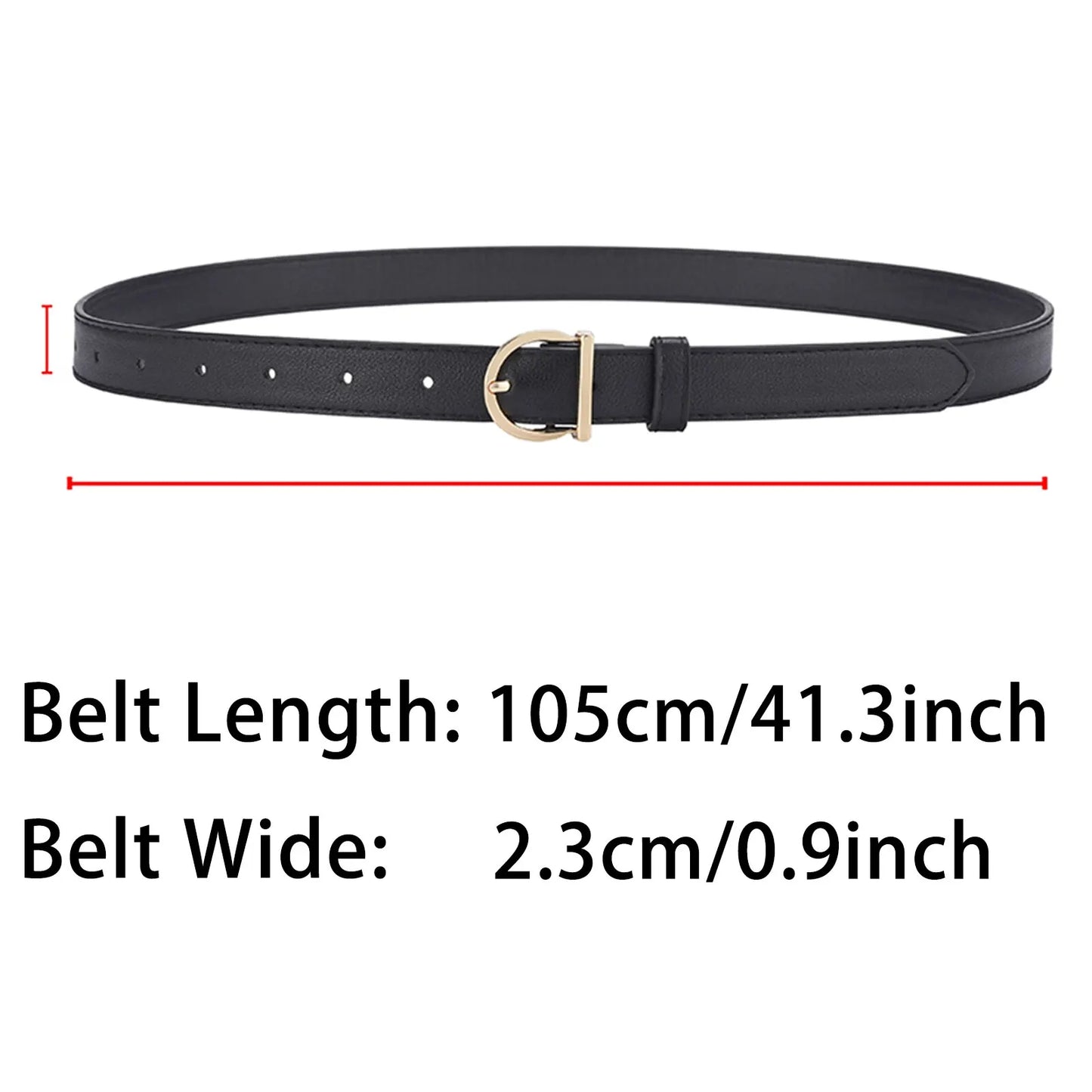 Luxury Soft PU Leather Women’s Belt