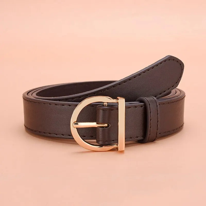 Luxury Soft PU Leather Women’s Belt