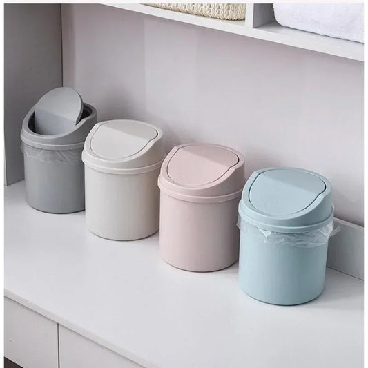 Stylish Small Trash Can for Bedroom Desk
