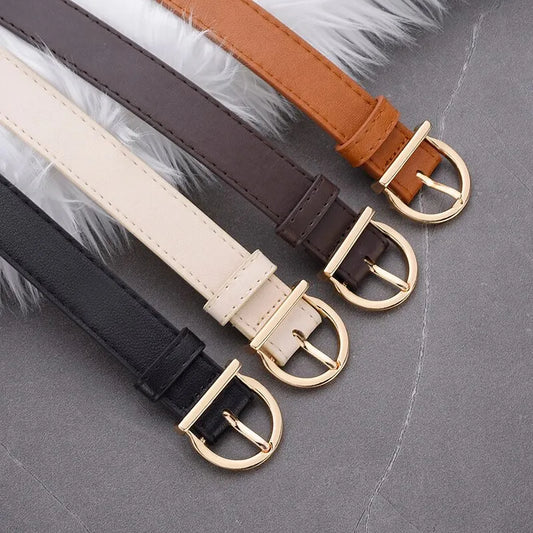 Luxury Soft PU Leather Women’s Belt